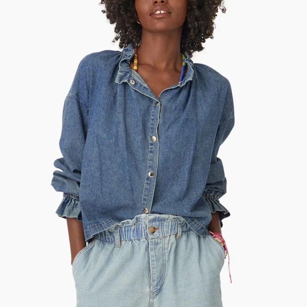XiRENA Blue Button Down Shirt